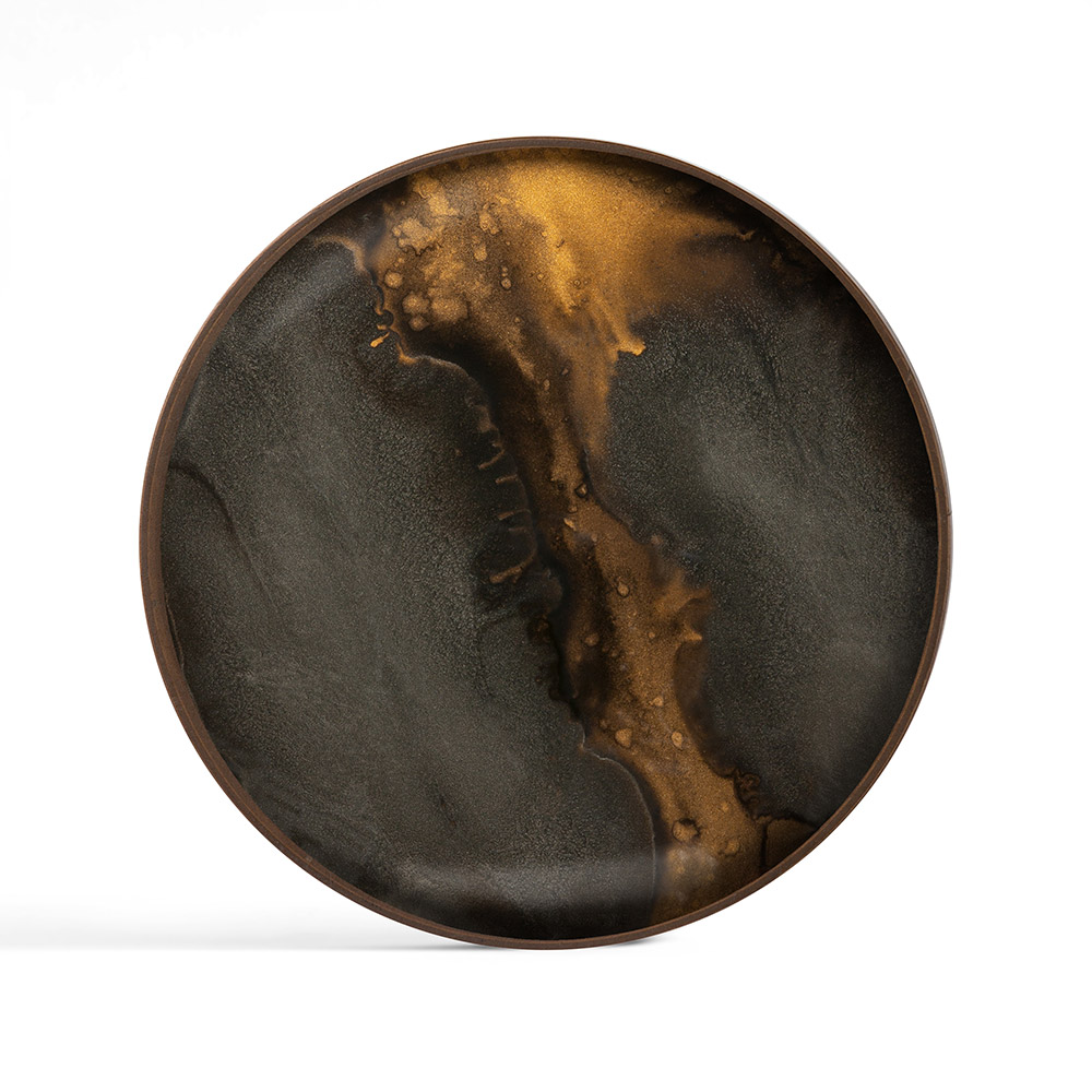 Bronze Organic Tray Round 1 | Rouse Home