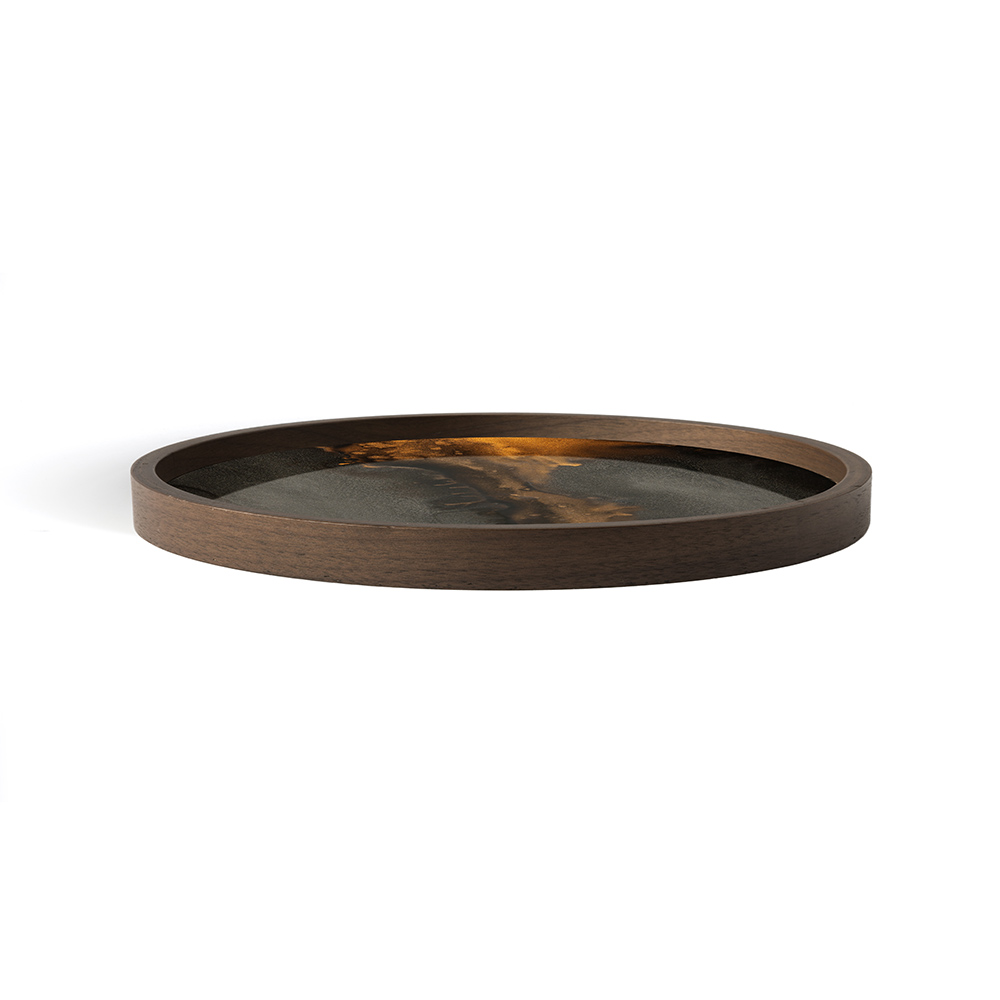 Bronze Organic Tray Round 2 | Rouse Home