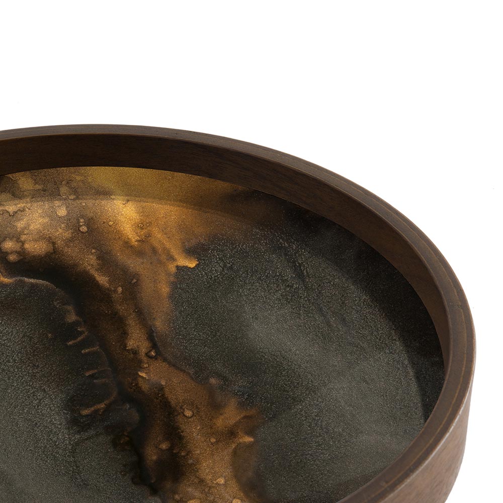 Bronze Organic Tray Round 3 | Rouse Home