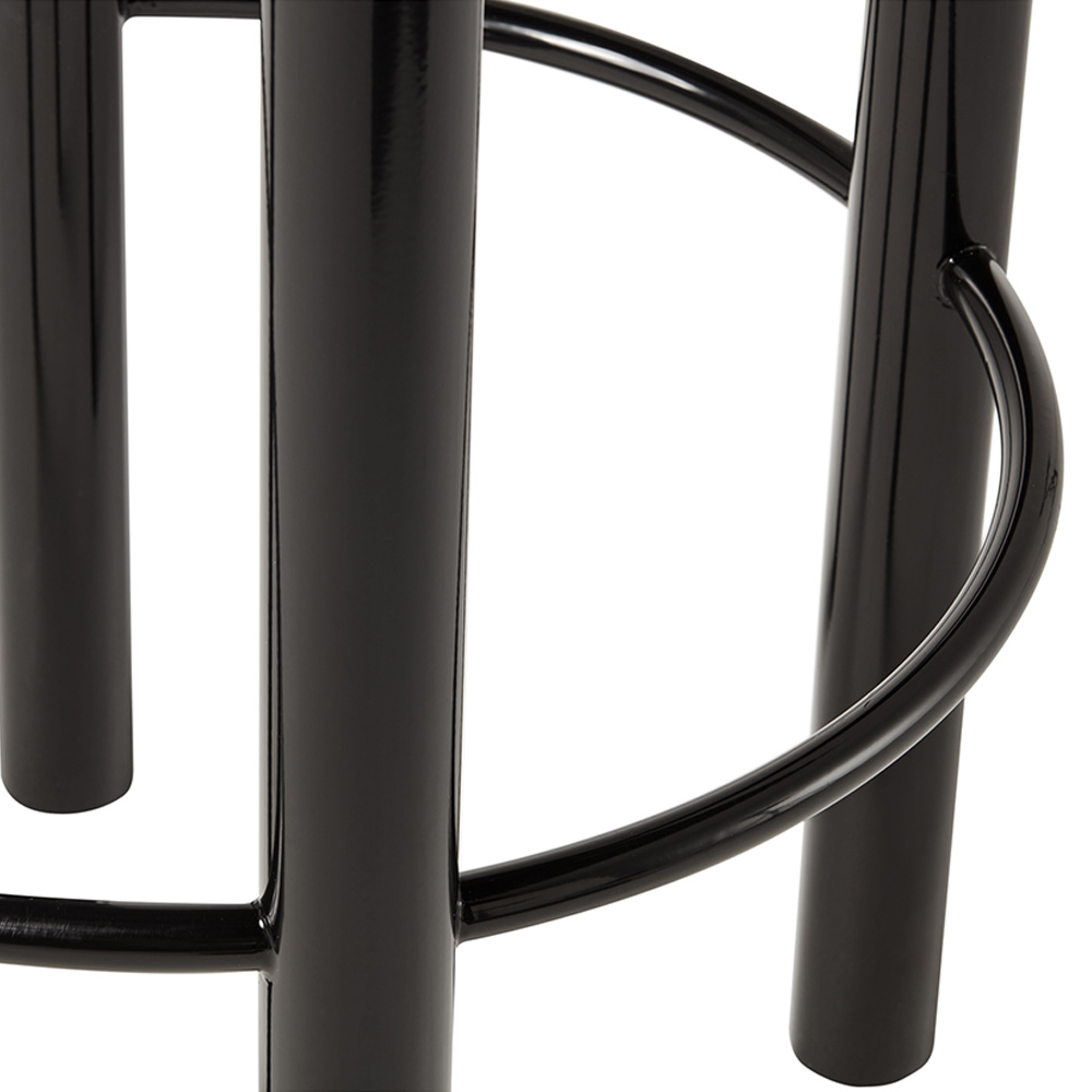 Fat Bar Counter Stool - Black Steel Base