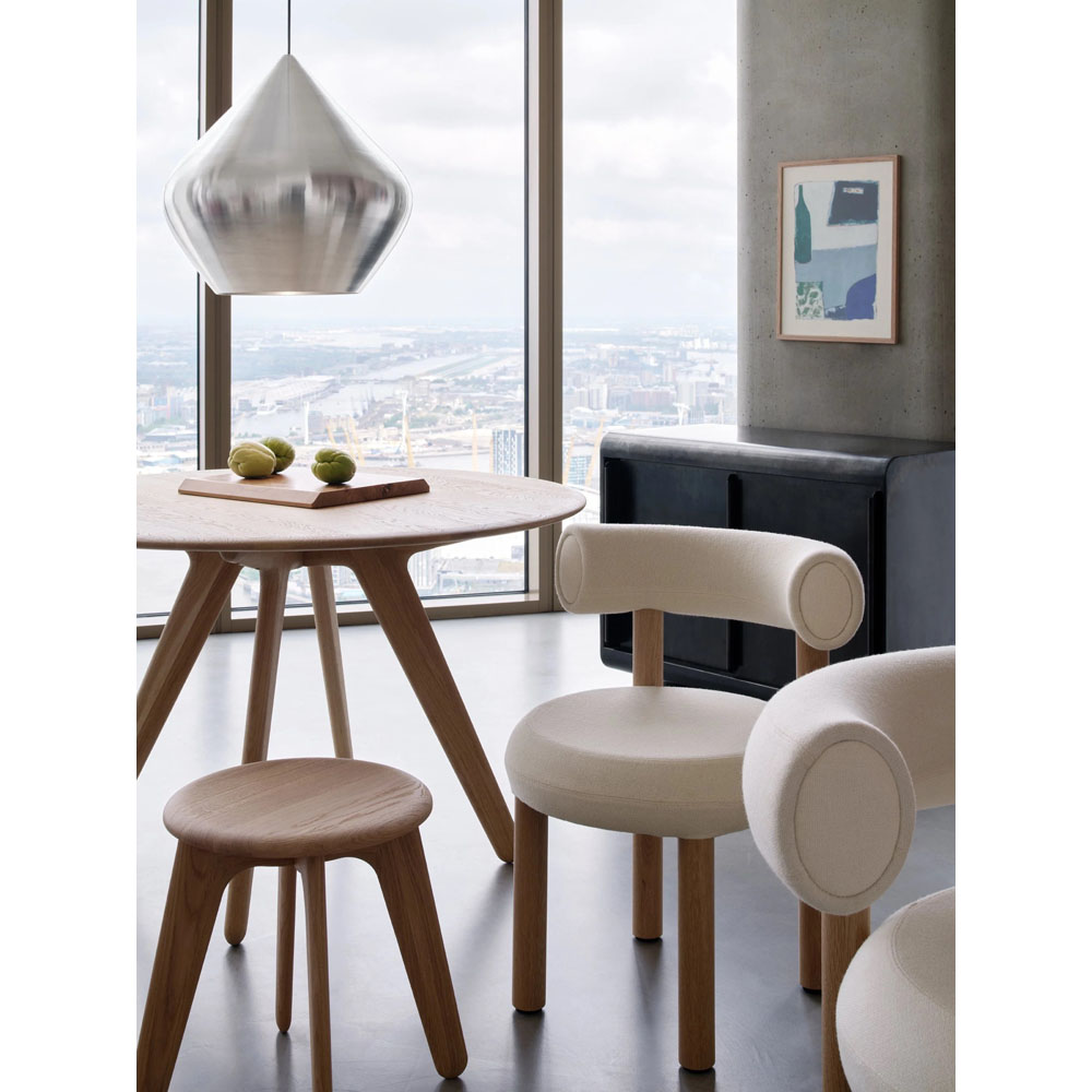 Fat Dining Chair - Natural Wood Base