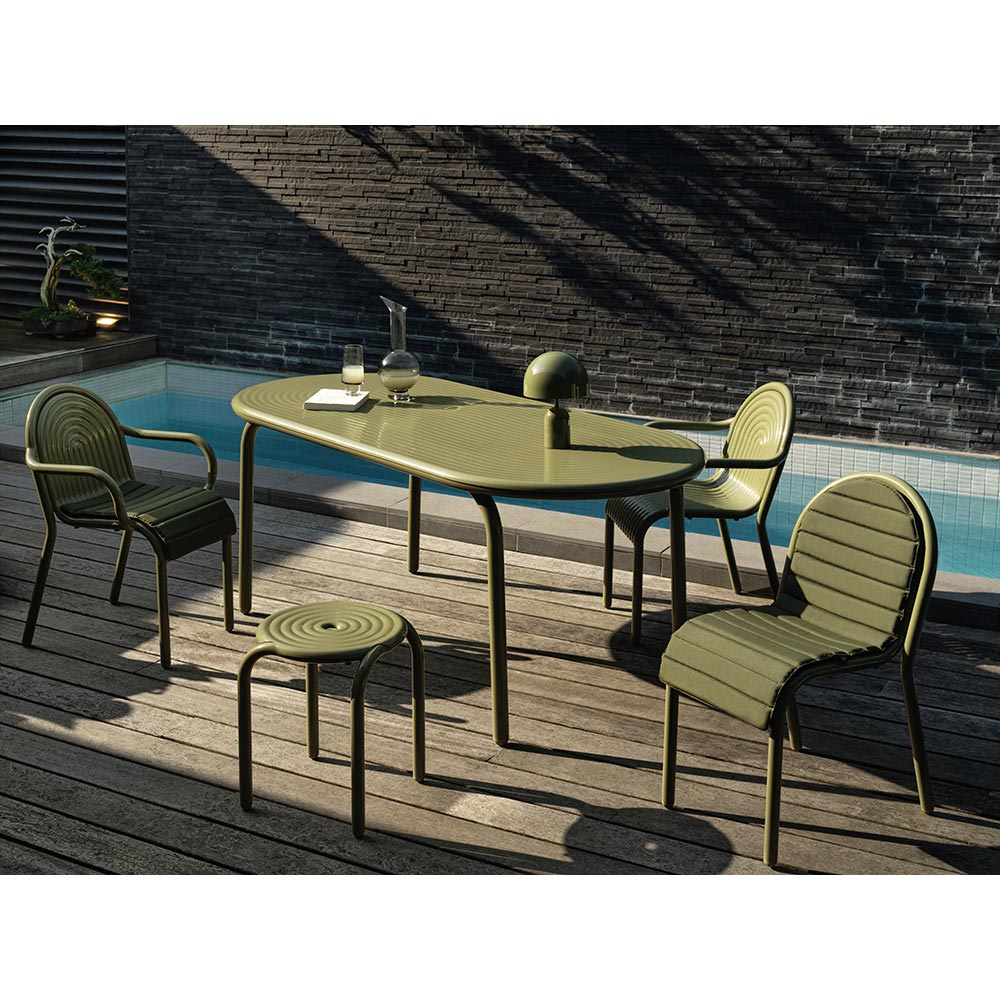 Groove Side Chair - Moss