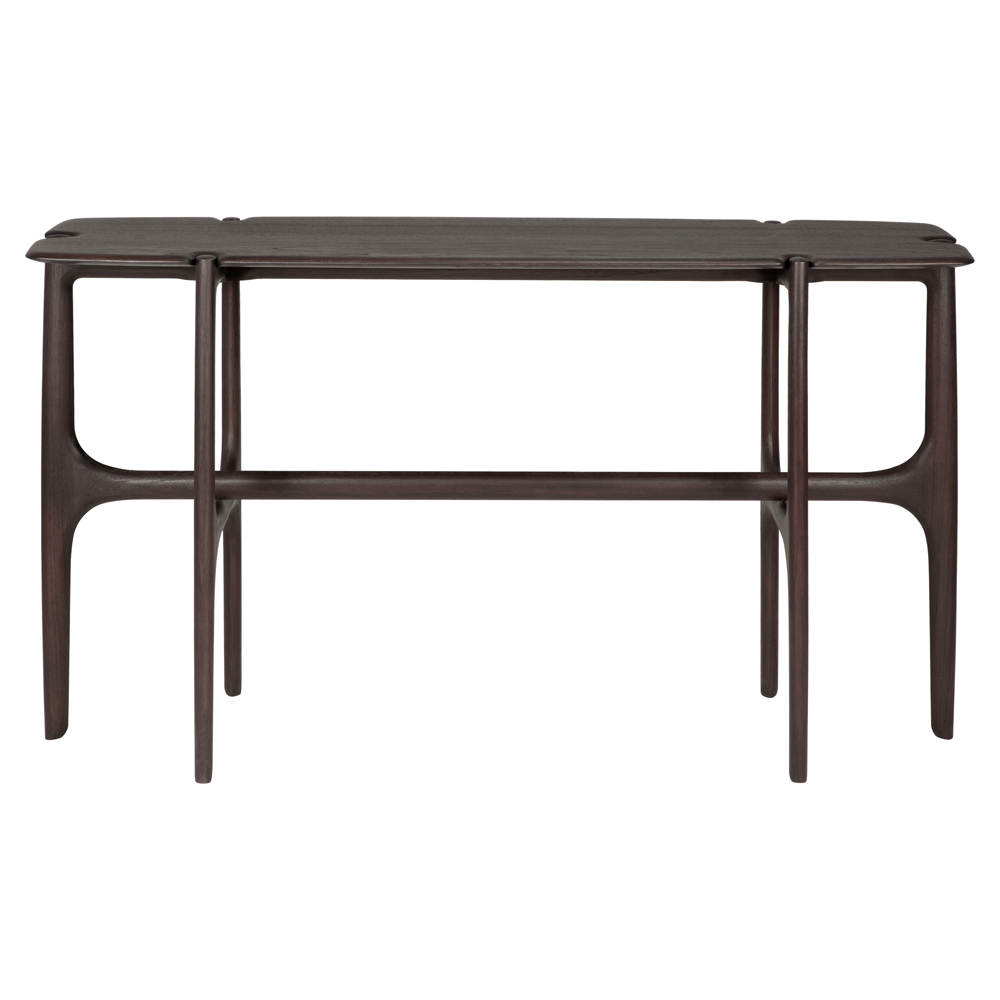 PI Console - 6 Legs, Dark Brown Teak