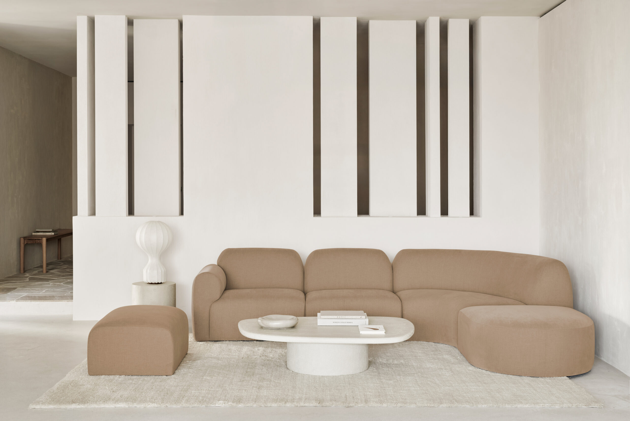 Bulky Modular Sofa Set No 8 - Light Sepia