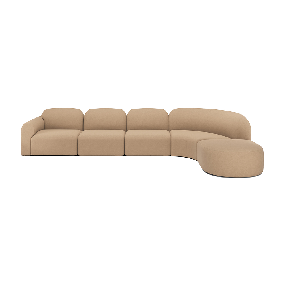 Bulky Modular Sofa Set No 1 - Light Sepia