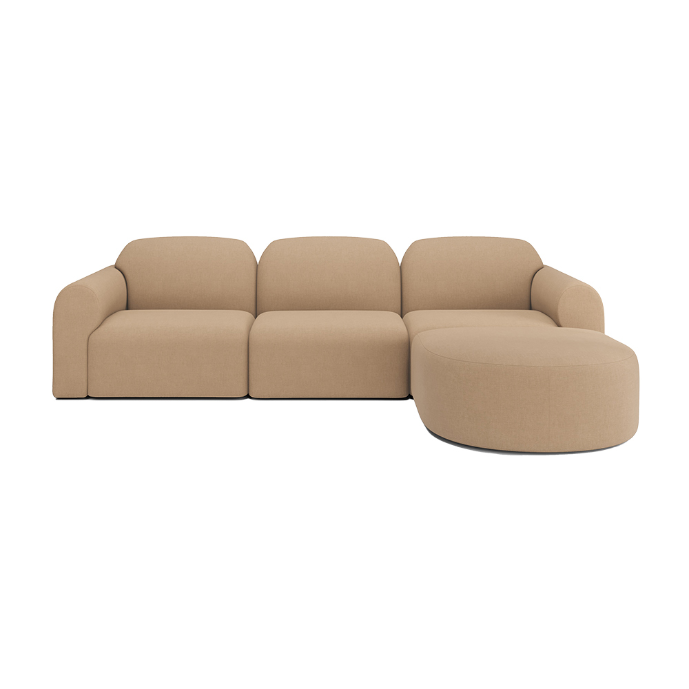 Bulky Modular Sofa Set No 3 - Light Sepia