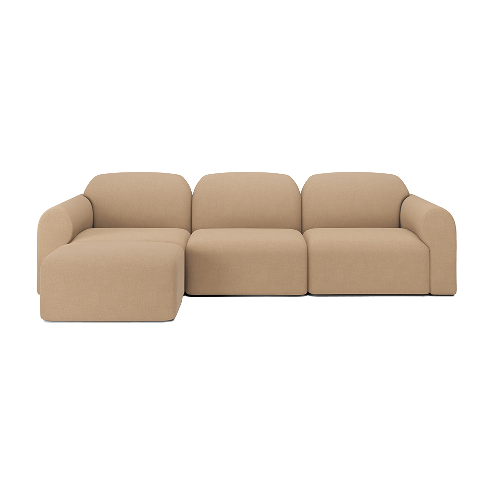 Bulky Modular Sofa Set No 4 - Light Sepia