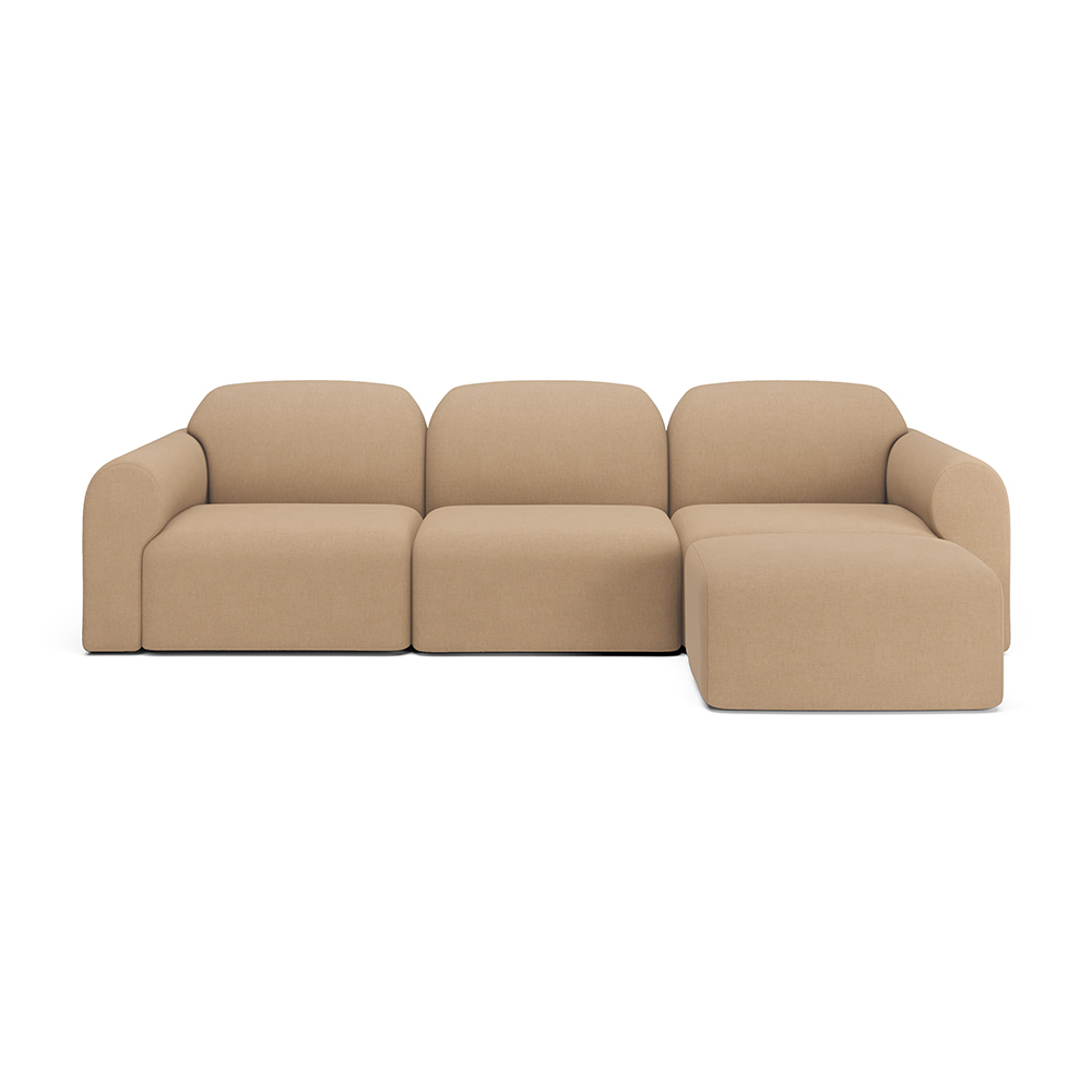 Bulky Modular Sofa Set No 4 - Light Sepia