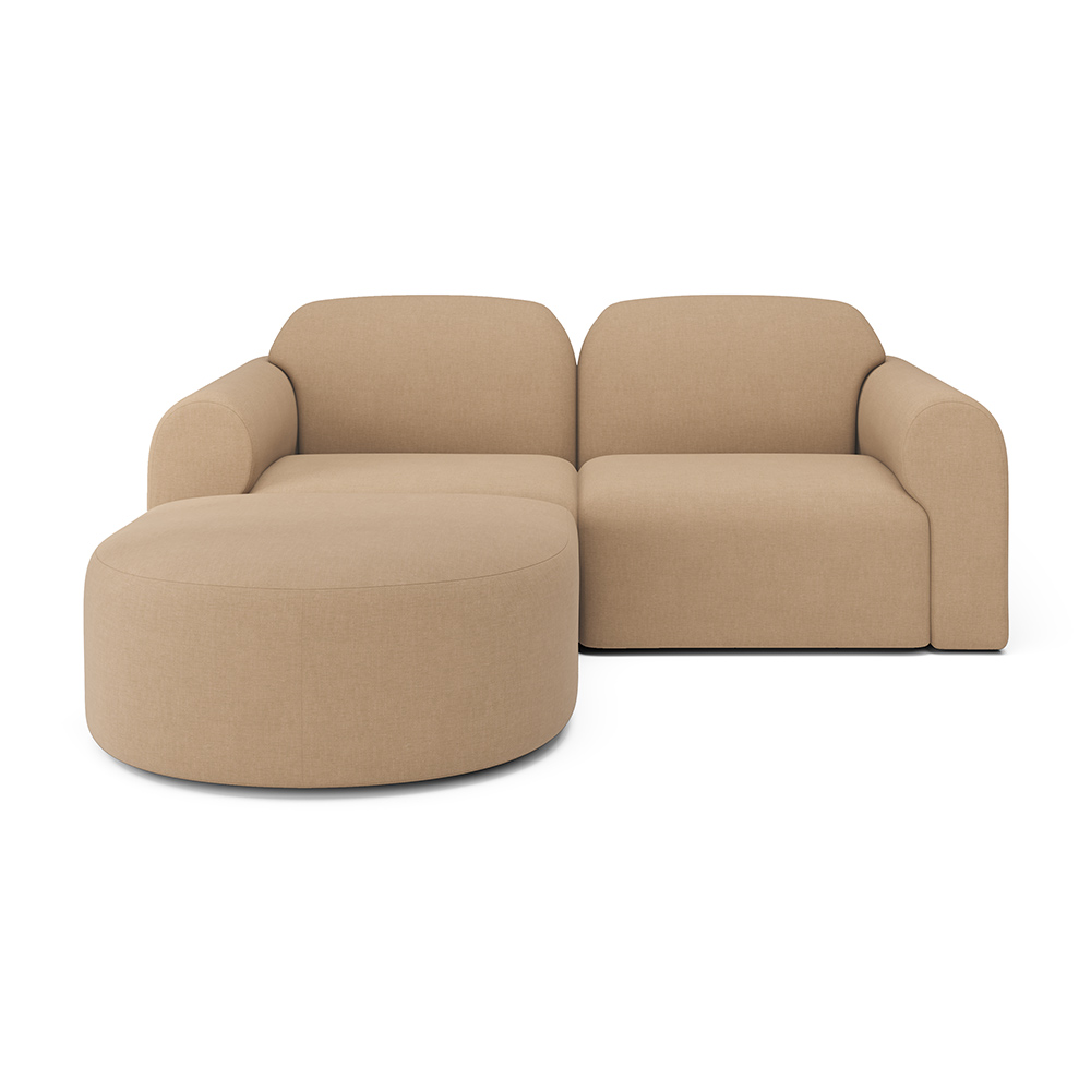 Bulky Modular Sofa Set No 7 - Light Sepia