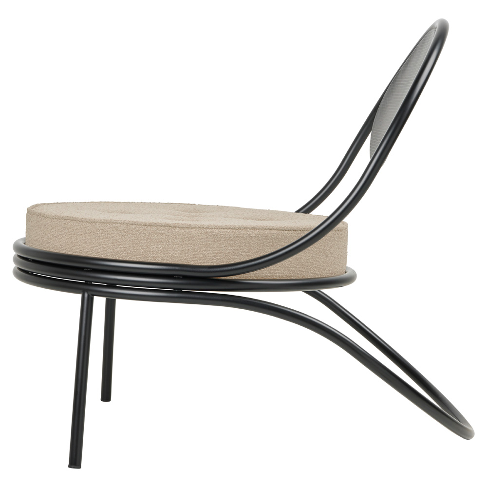 Copacabana Outdoor Lounge Chair Lorkey 41 Black Semi Matt Base 3 | Rouse Home