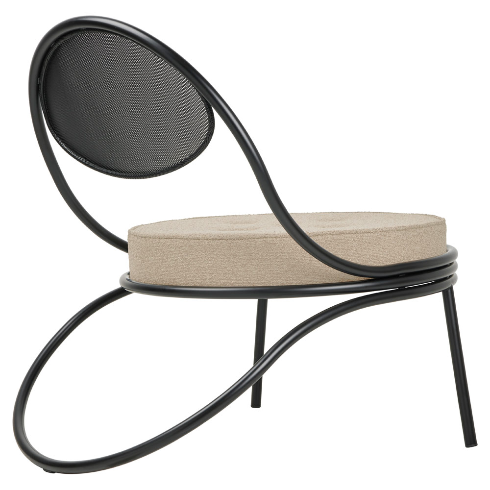 Copacabana Outdoor Lounge Chair Lorkey 41 Black Semi Matt Base 4 | Rouse Home