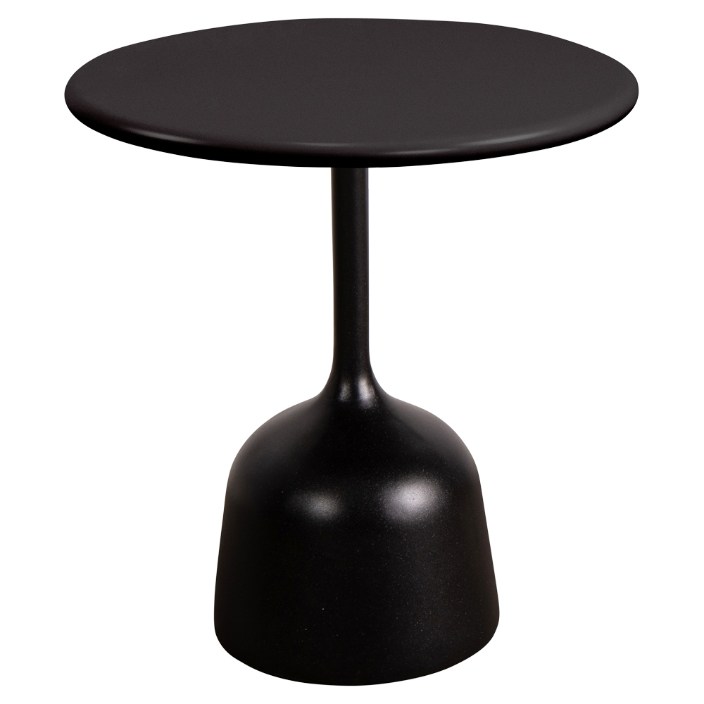 Glaze Small Coffee Table Lava Gray Aluminum Top Lava Gray Aluminum Base 1 | Rouse Home