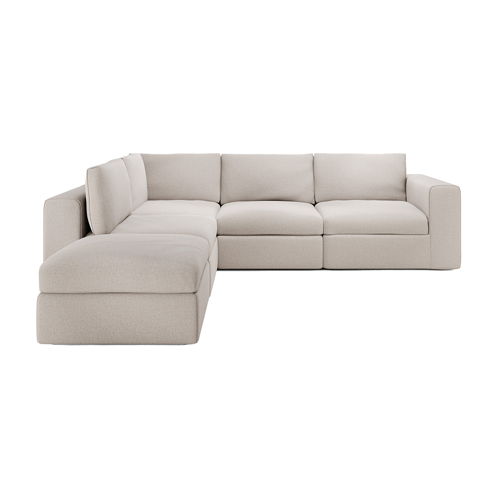 Mellow Sofa Set No 2 - Ivory, Removable Cover | Rouse Home