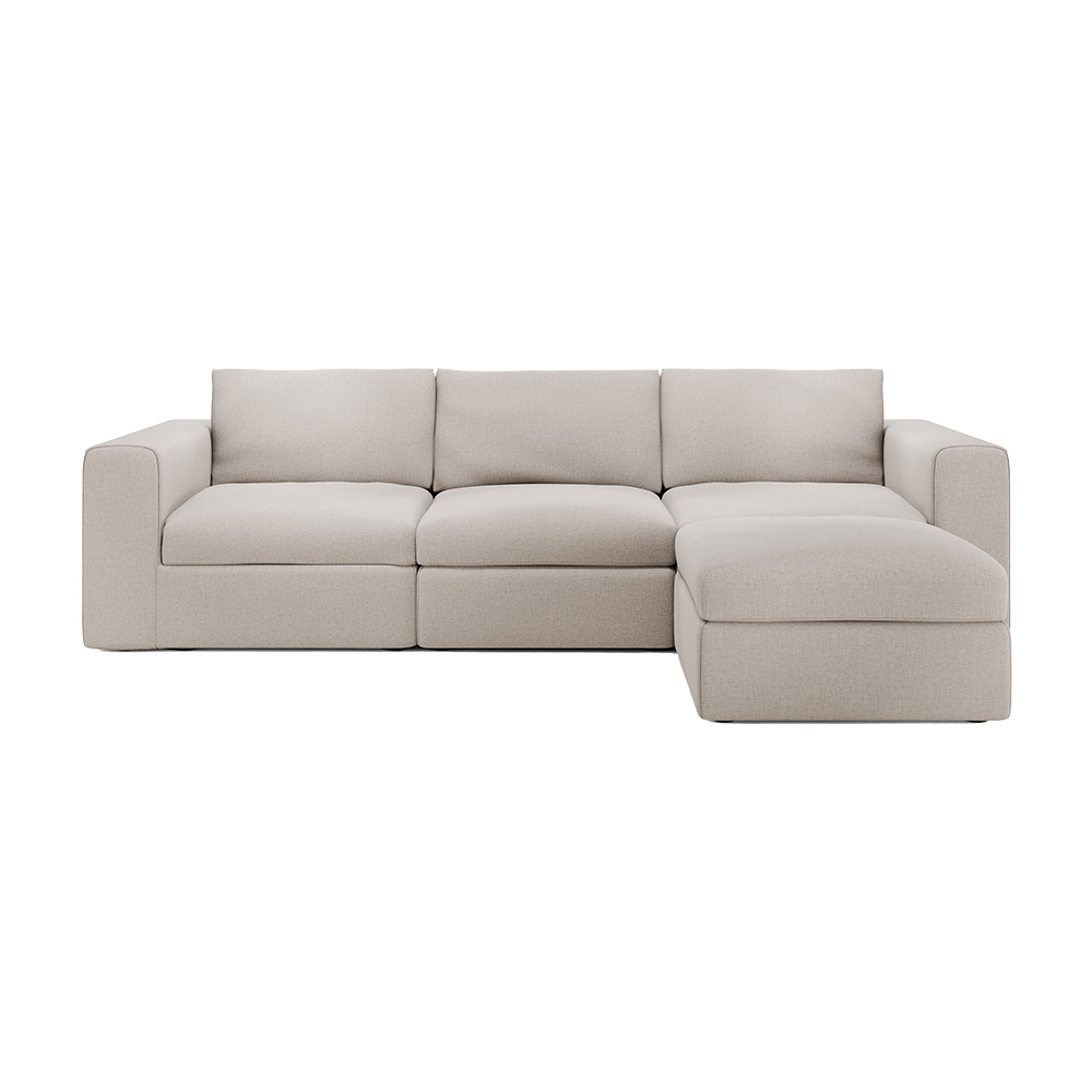 Mellow Sofa Set No 4 - Ivory, Removable Cover | Rouse Home