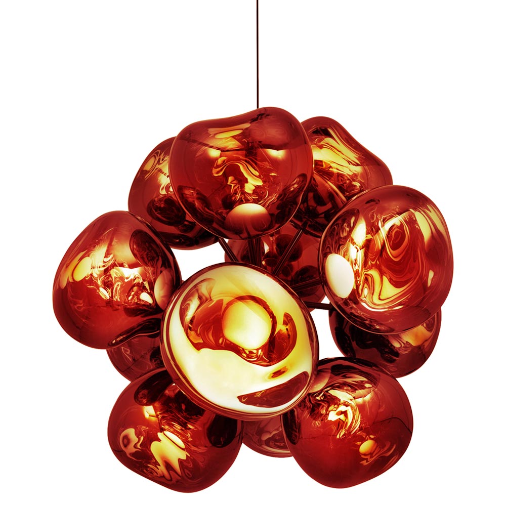 Melt Burst Chandelier - Copper