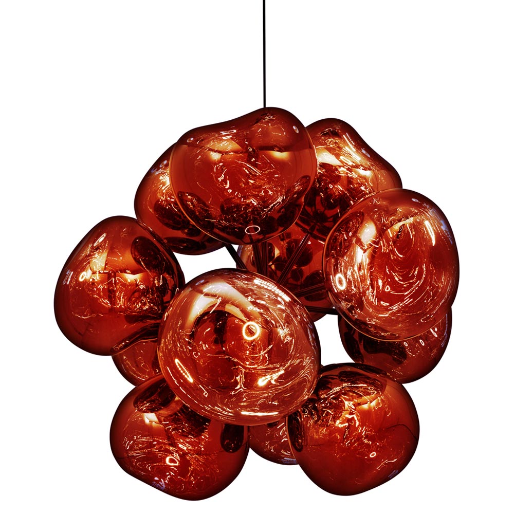 Melt Burst Chandelier - Copper