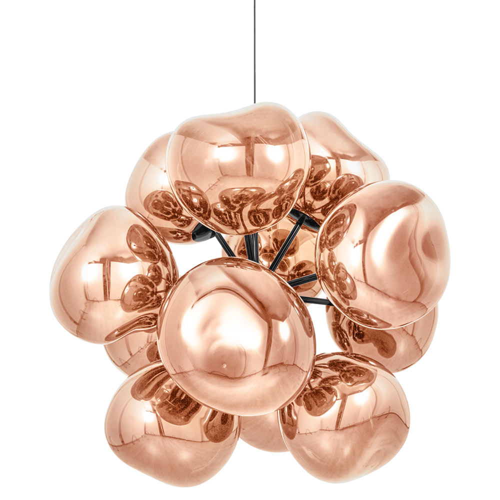 Melt Burst Chandelier - Copper