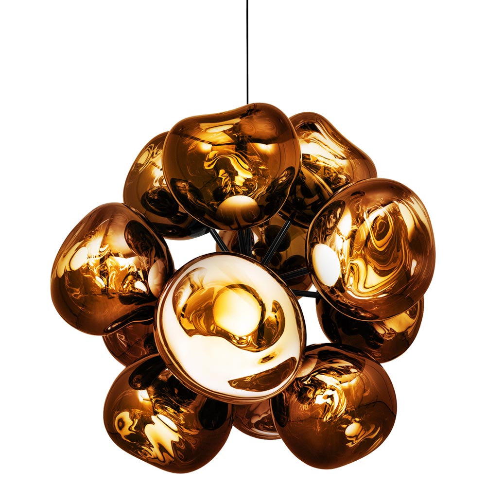 Melt Burst Chandelier - Gold