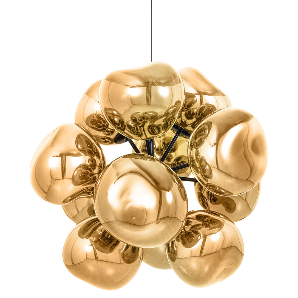 Melt Burst Chandelier - Gold