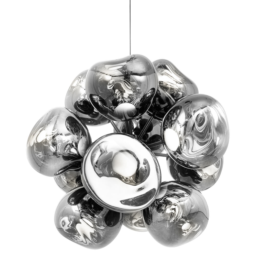 Melt Burst Chandelier - Silver