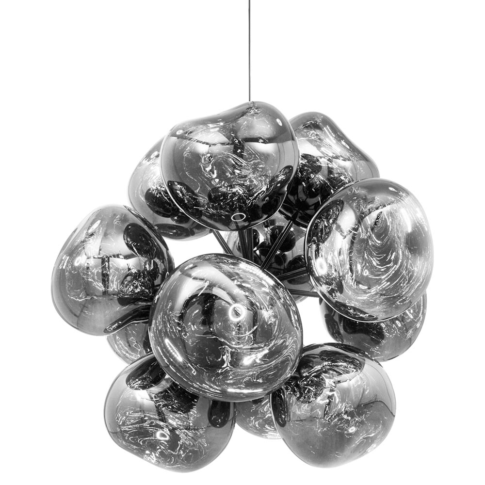 Melt Burst Chandelier - Silver