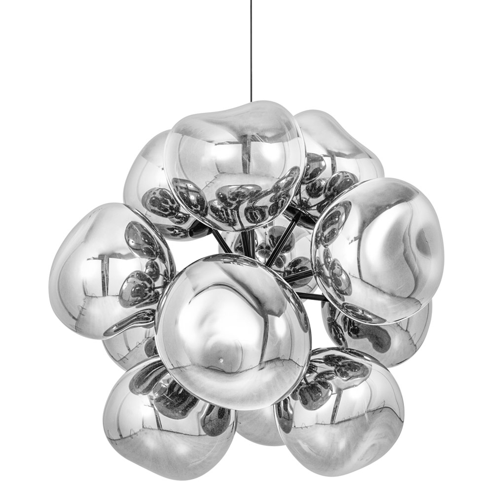 Melt Burst Chandelier - Silver