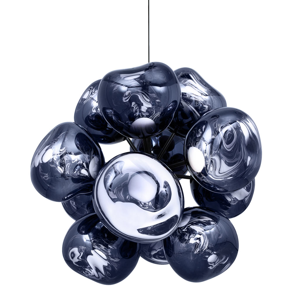 Melt Burst Chandelier - Smoke