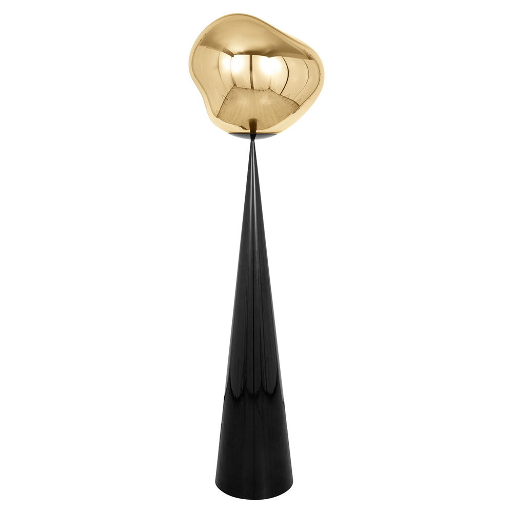 Melt Cone Fat Floor Lamp - Gold