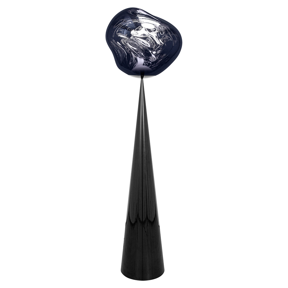 Melt Cone Fat Floor Lamp - Smoke