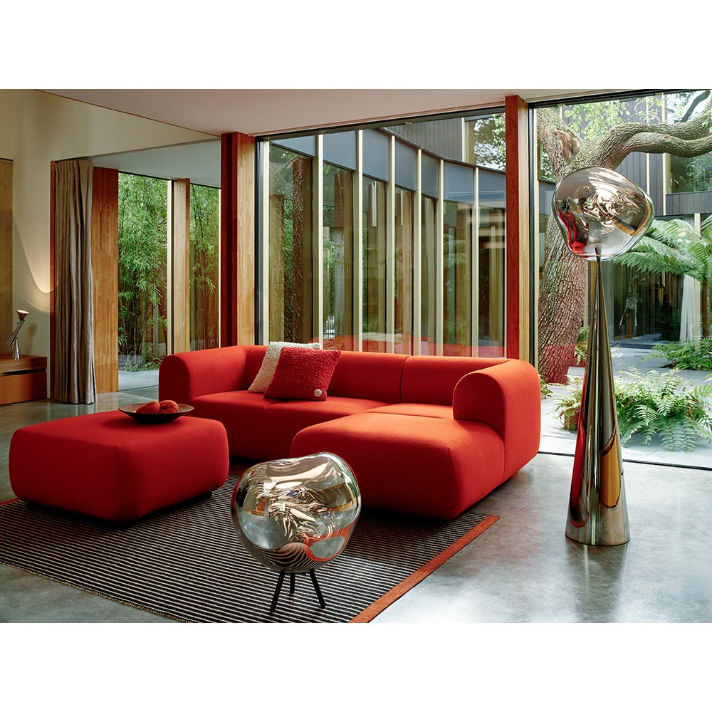 Melt Cone Fat Floor Lamp - Smoke