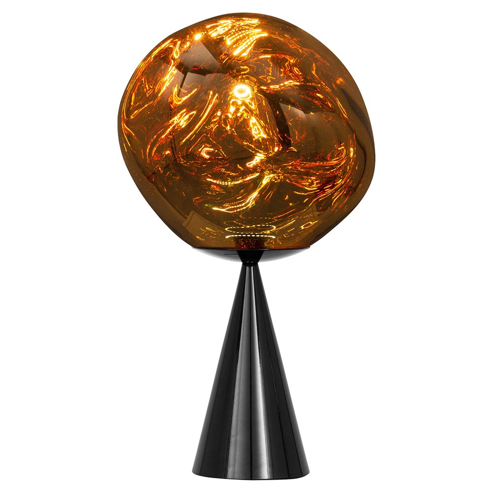 Melt Cone Fat Table Lamp Gold 2 | Rouse Home