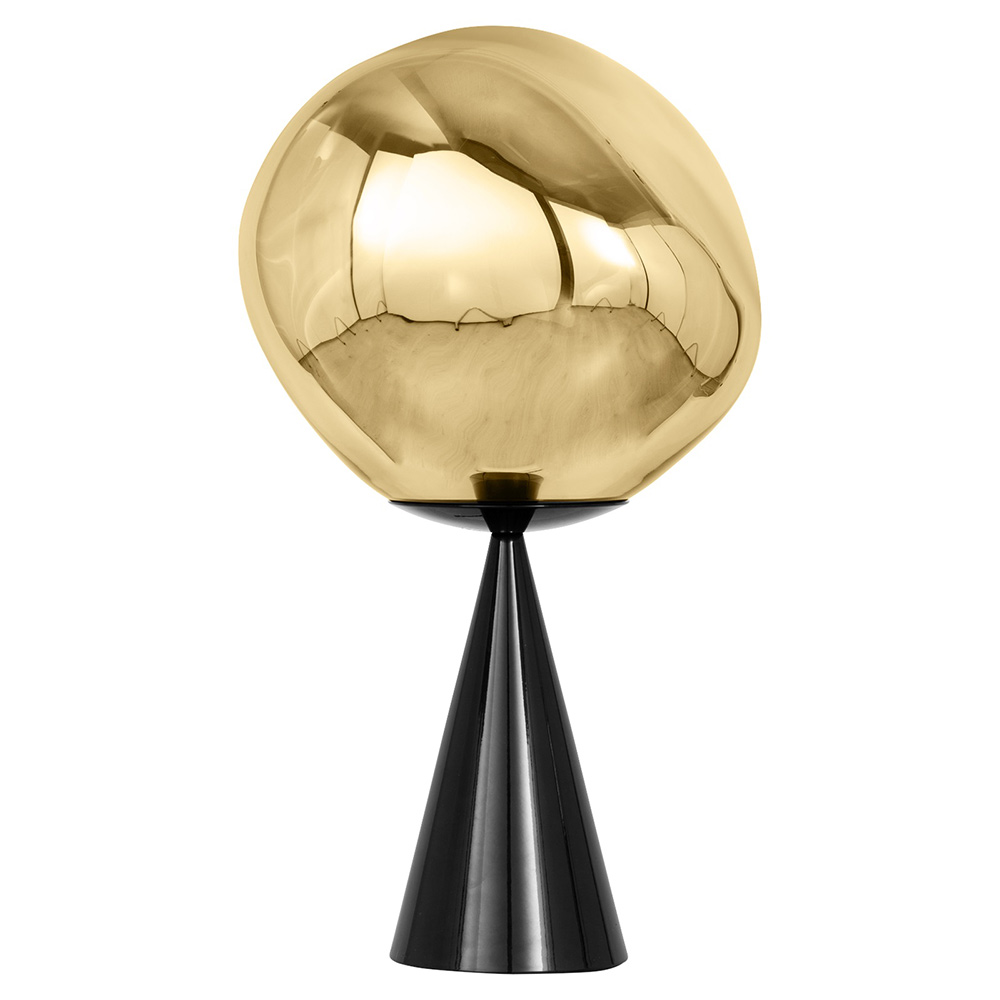 Melt Cone Fat Table Lamp Gold 3 | Rouse Home