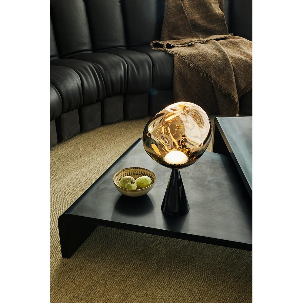 Melt Cone Fat Table Lamp Gold 5 | Rouse Home