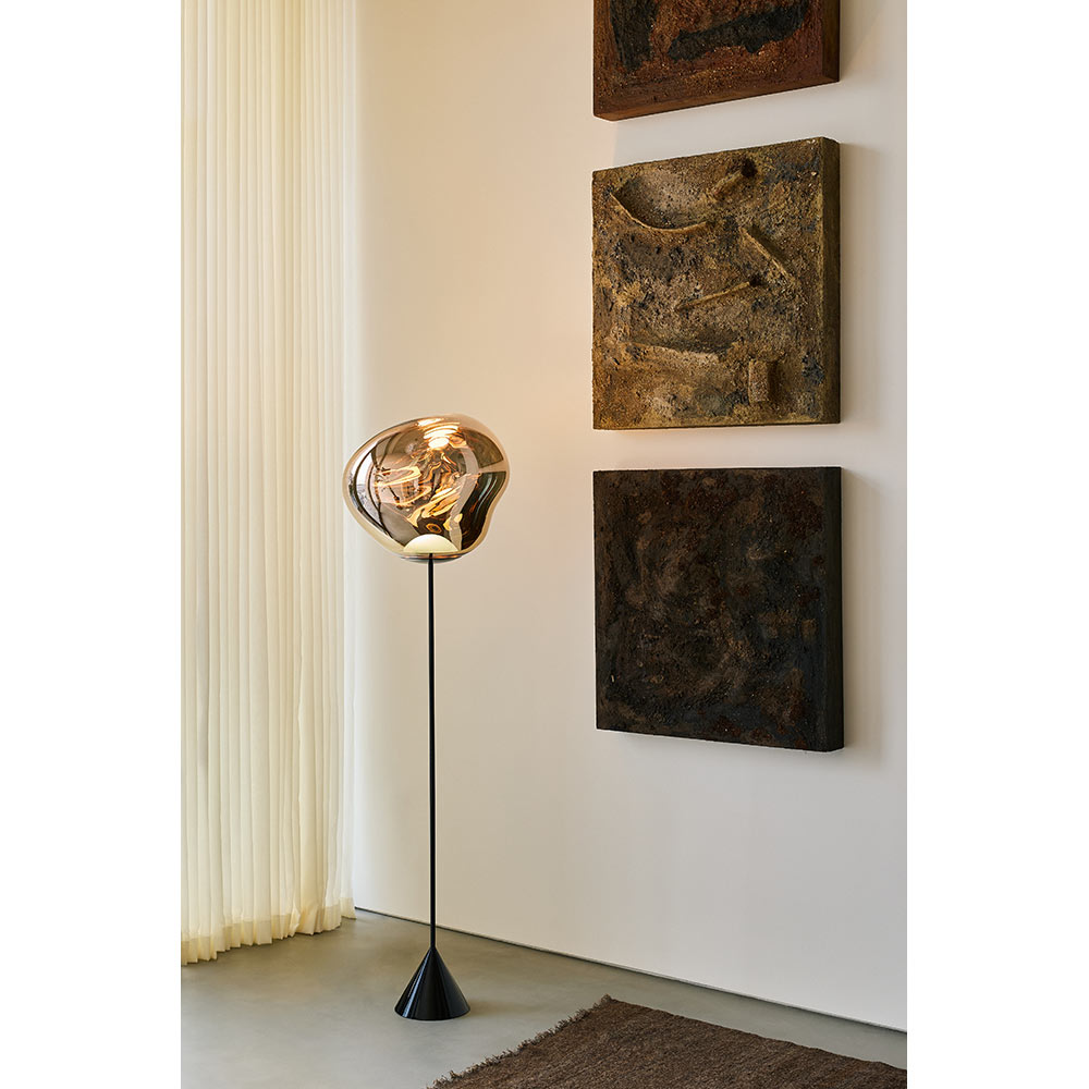 Melt Cone Slim Floor Lamp - Copper
