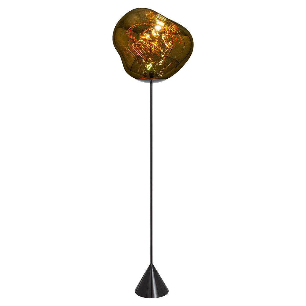 Melt Cone Slim Floor Lamp - Gold