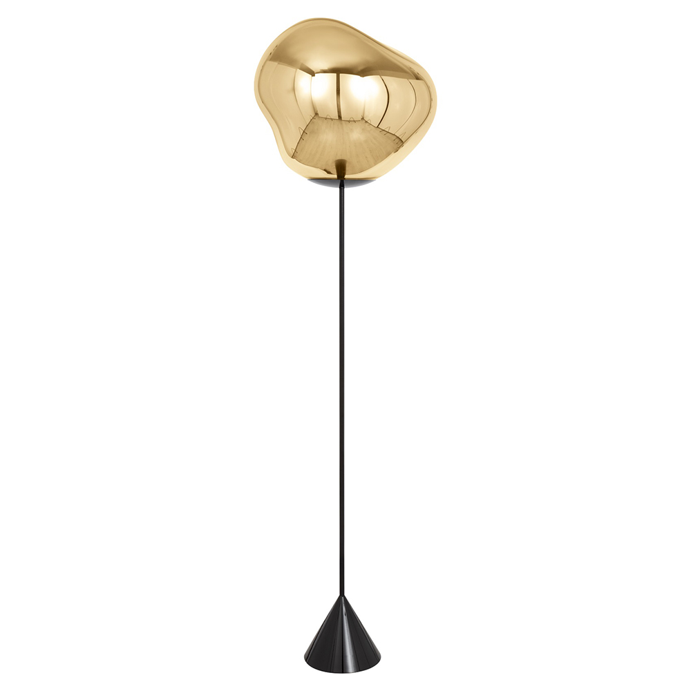 Melt Cone Slim Floor Lamp - Gold
