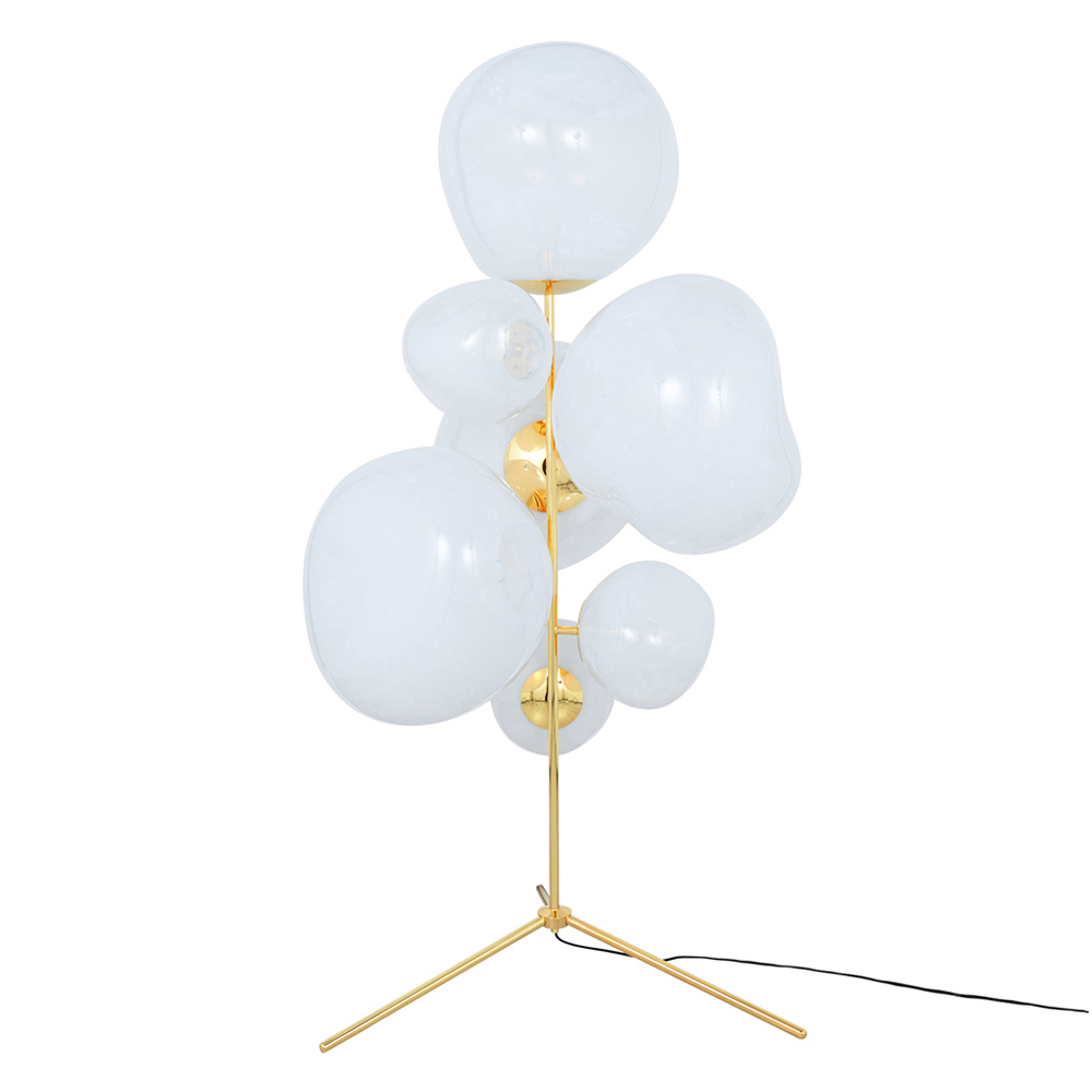 Melt Floor Chandelier Opal Gold 02 | Rouse Home