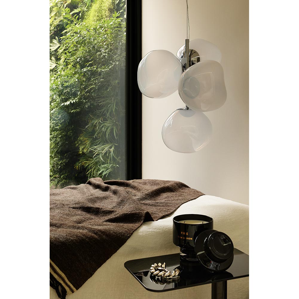 Melt Mini Chandelier - Opal, Silver