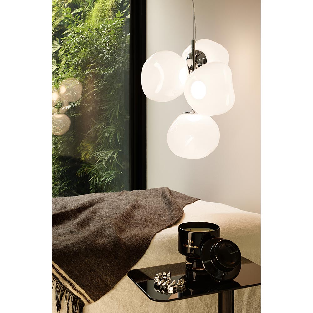 Melt Mini Chandelier - Opal, Silver