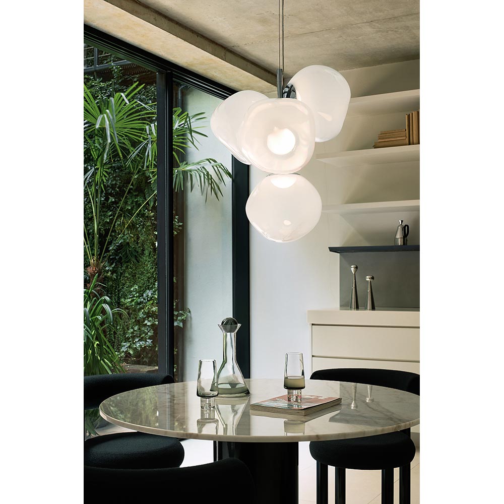 Melt Mini Chandelier - Opal, Silver
