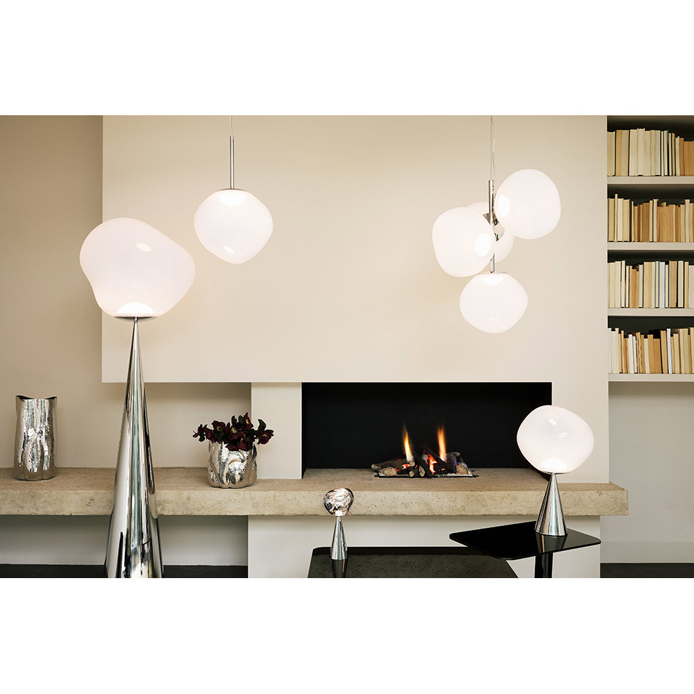 Melt Mini Chandelier - Opal, Silver