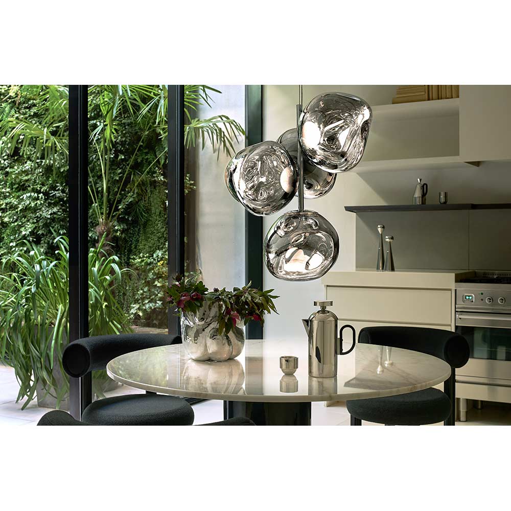 Melt Mini Chandelier - Silver