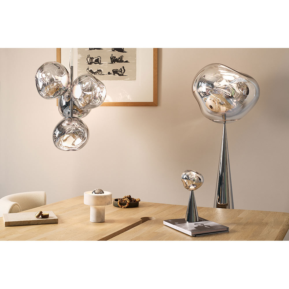 Melt Mini Chandelier - Silver