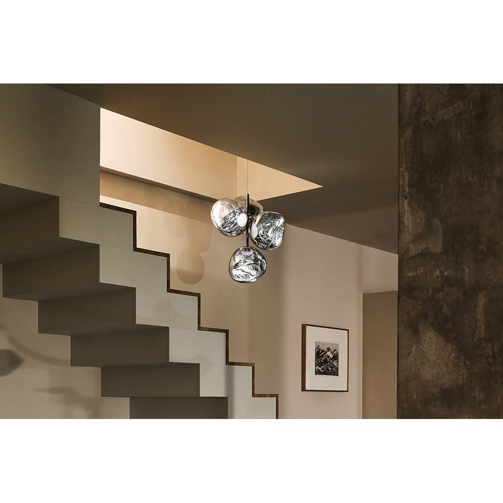 Melt Mini Chandelier - Silver