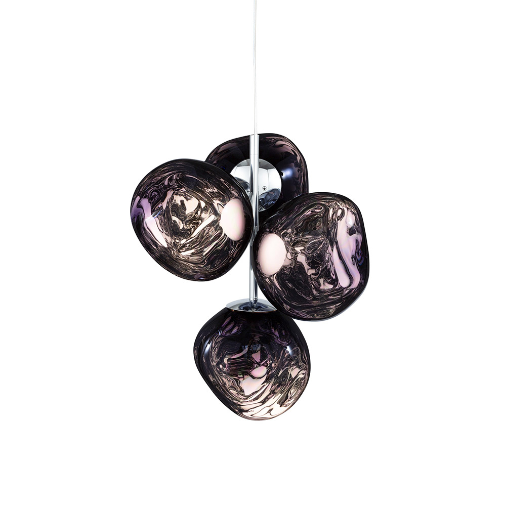 Melt Mini Chandelier - Smoke