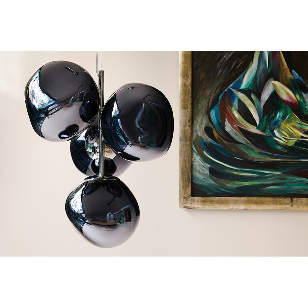 Melt Mini Chandelier - Smoke