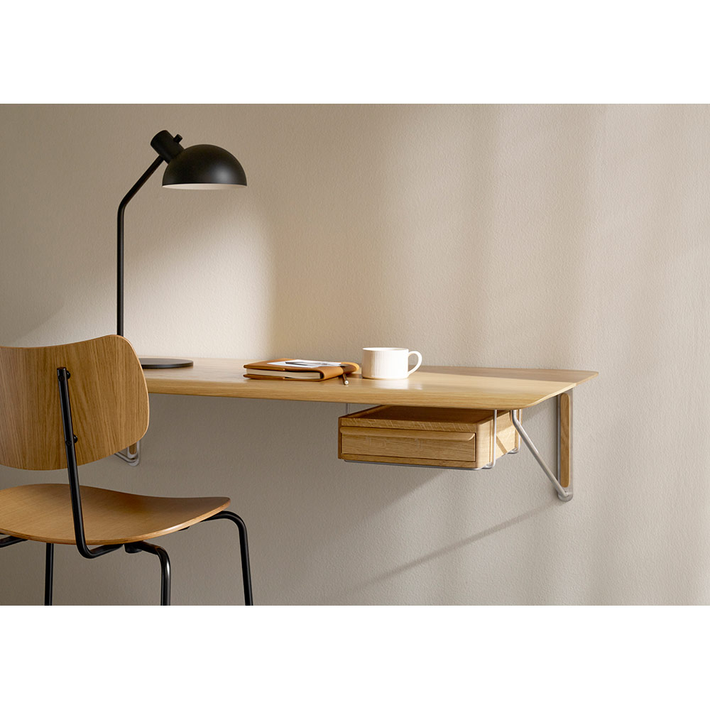 AB019 Wall Desk With Drawer - Wood