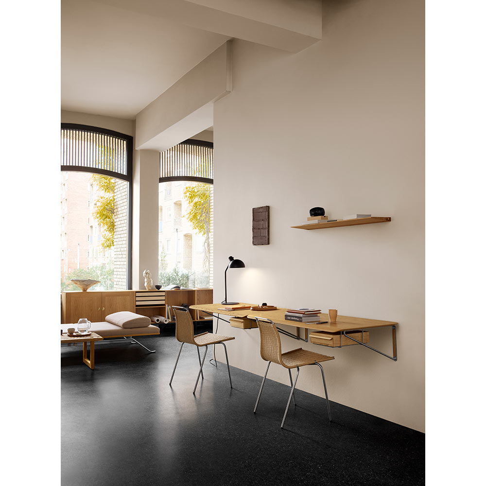 AB019 Wall Desk With Drawer - Wood
