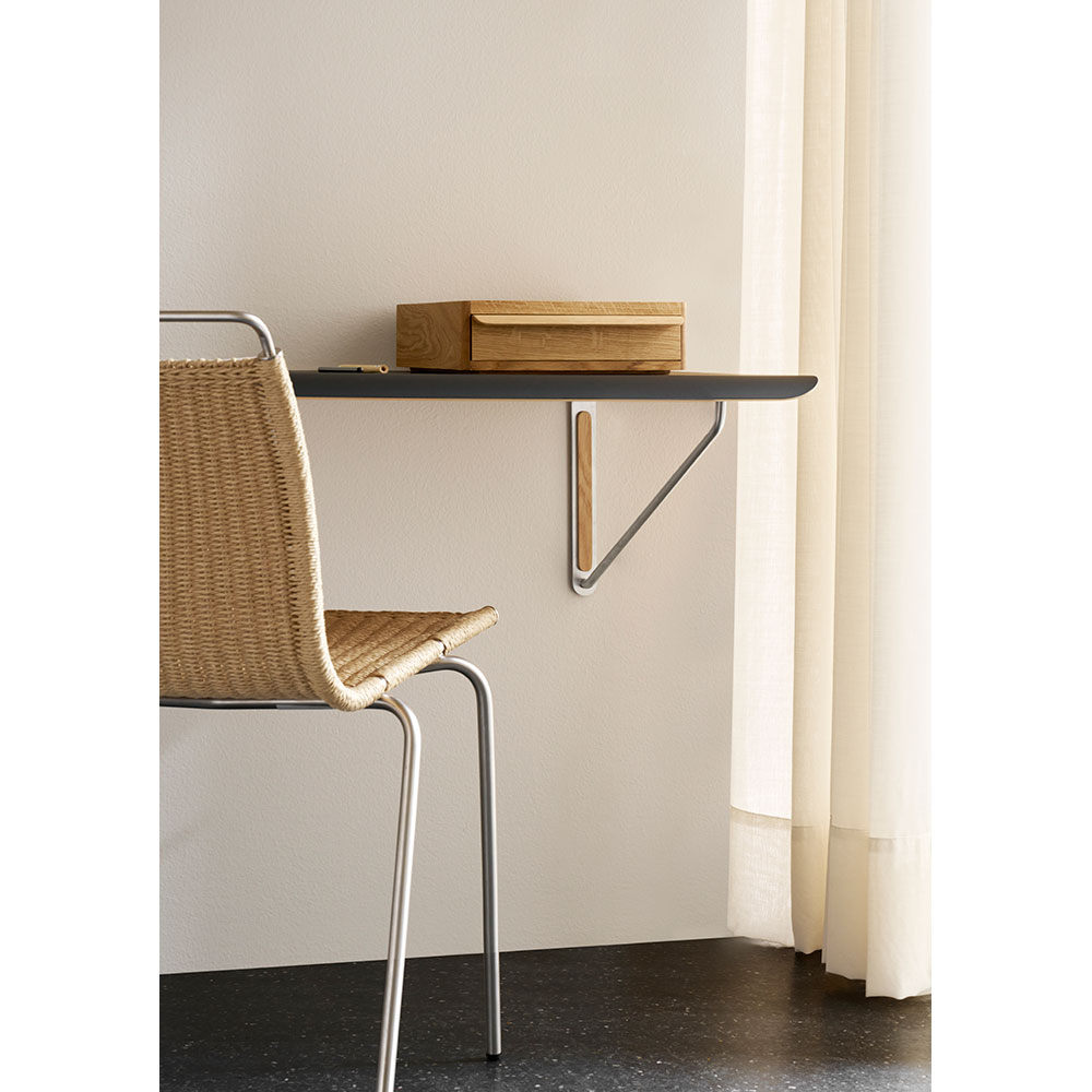 AB019 Wall Desk With Drawer - Laminate/Wood