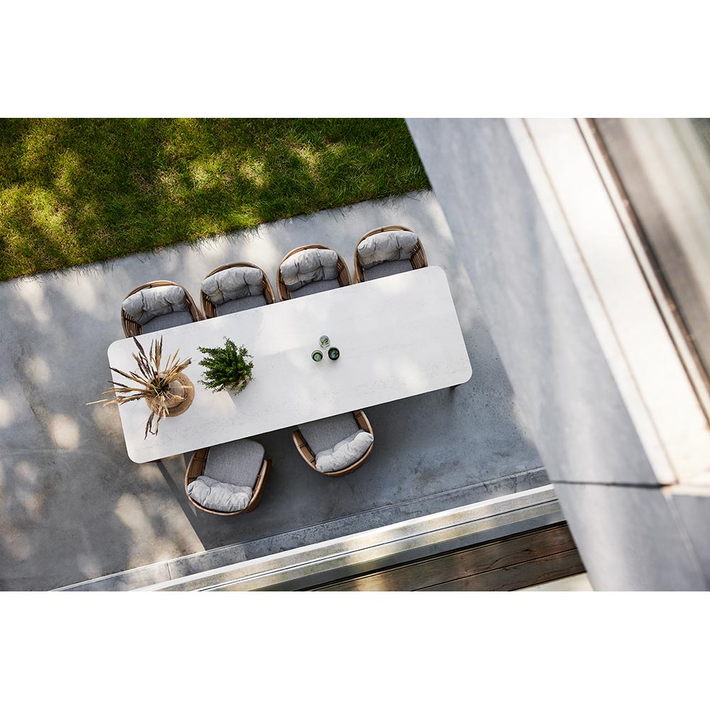 Basket Chair - Gray Airtouch Cushions, Graphite Weave Frame